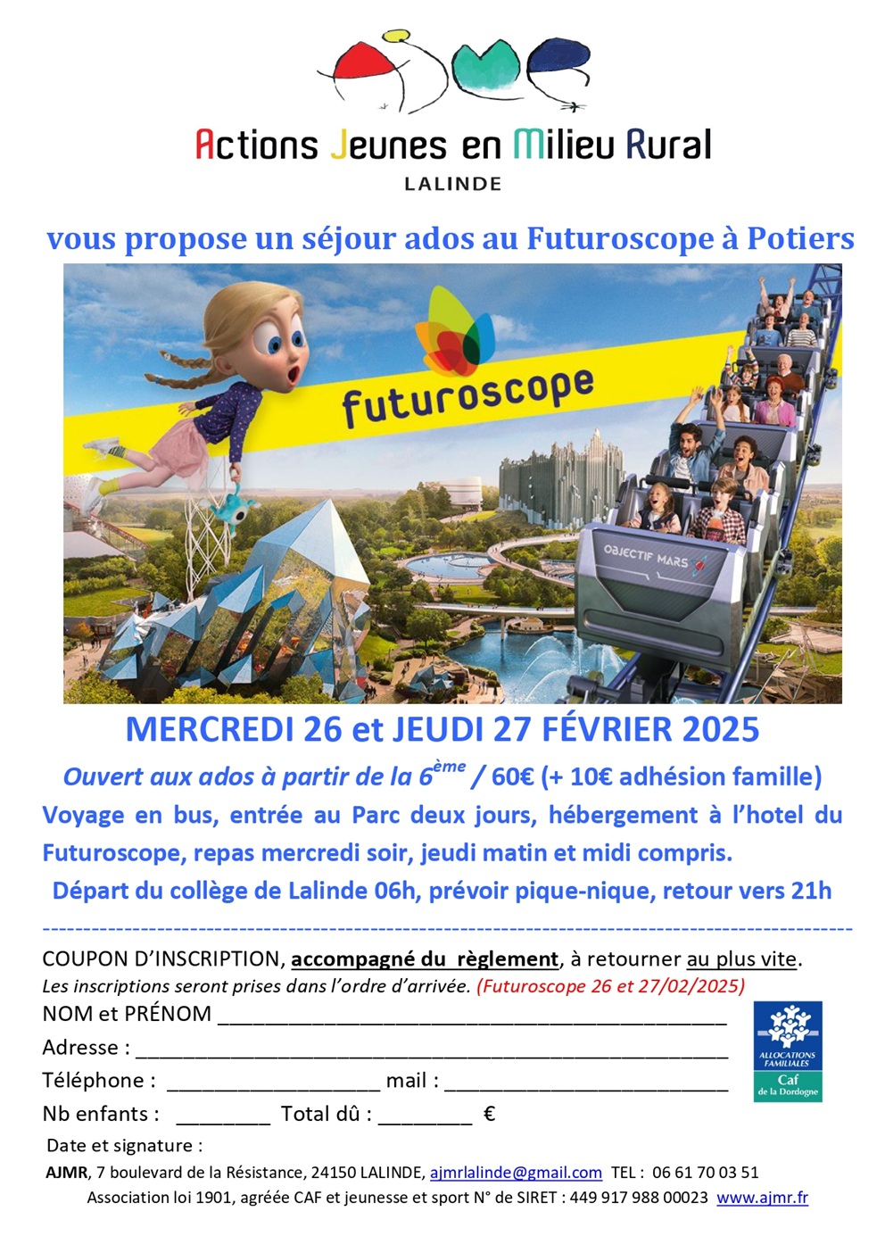 AJMR Flyer Futuroscope fév 2025
