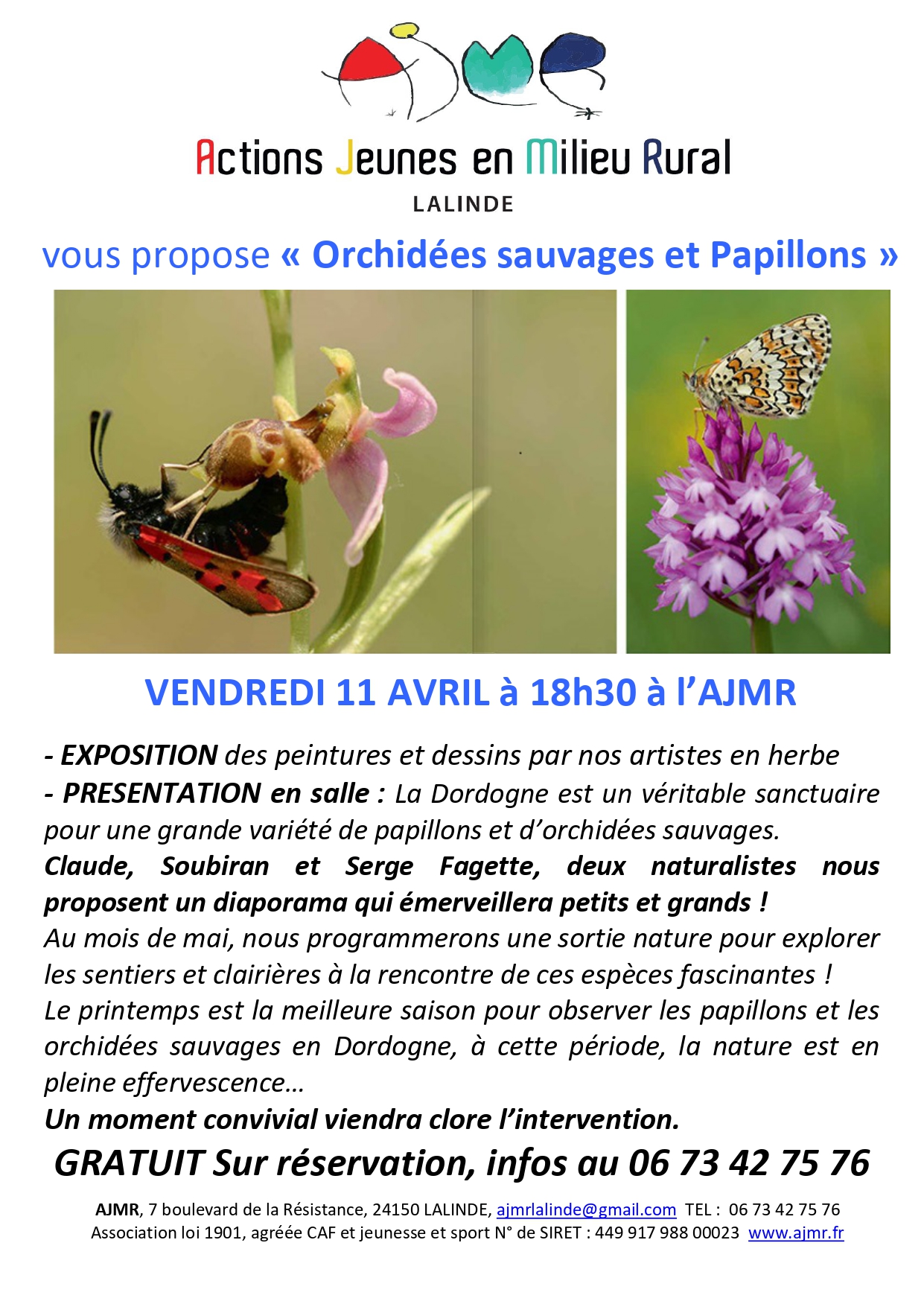 AJMR Orchidées sauvages et papillons